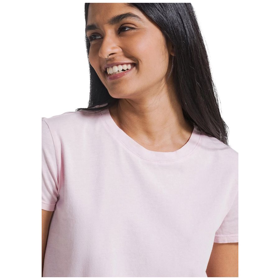 T-shirt a maniche corte effetto sfumato in cotone organico rosa da donna Deha | D4278057303